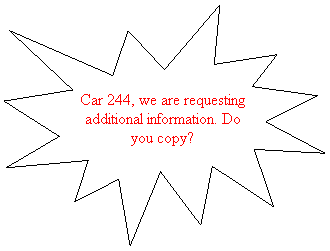 Explosion 1: Car 244, we are requesting additional information. Do you copy?
